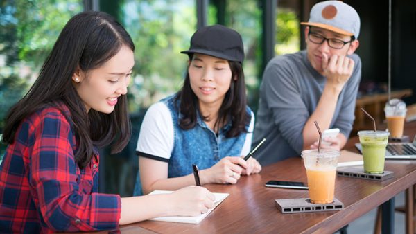 UBC Point Grey Students at Cafe